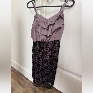 •Lace Ruffle Dress•